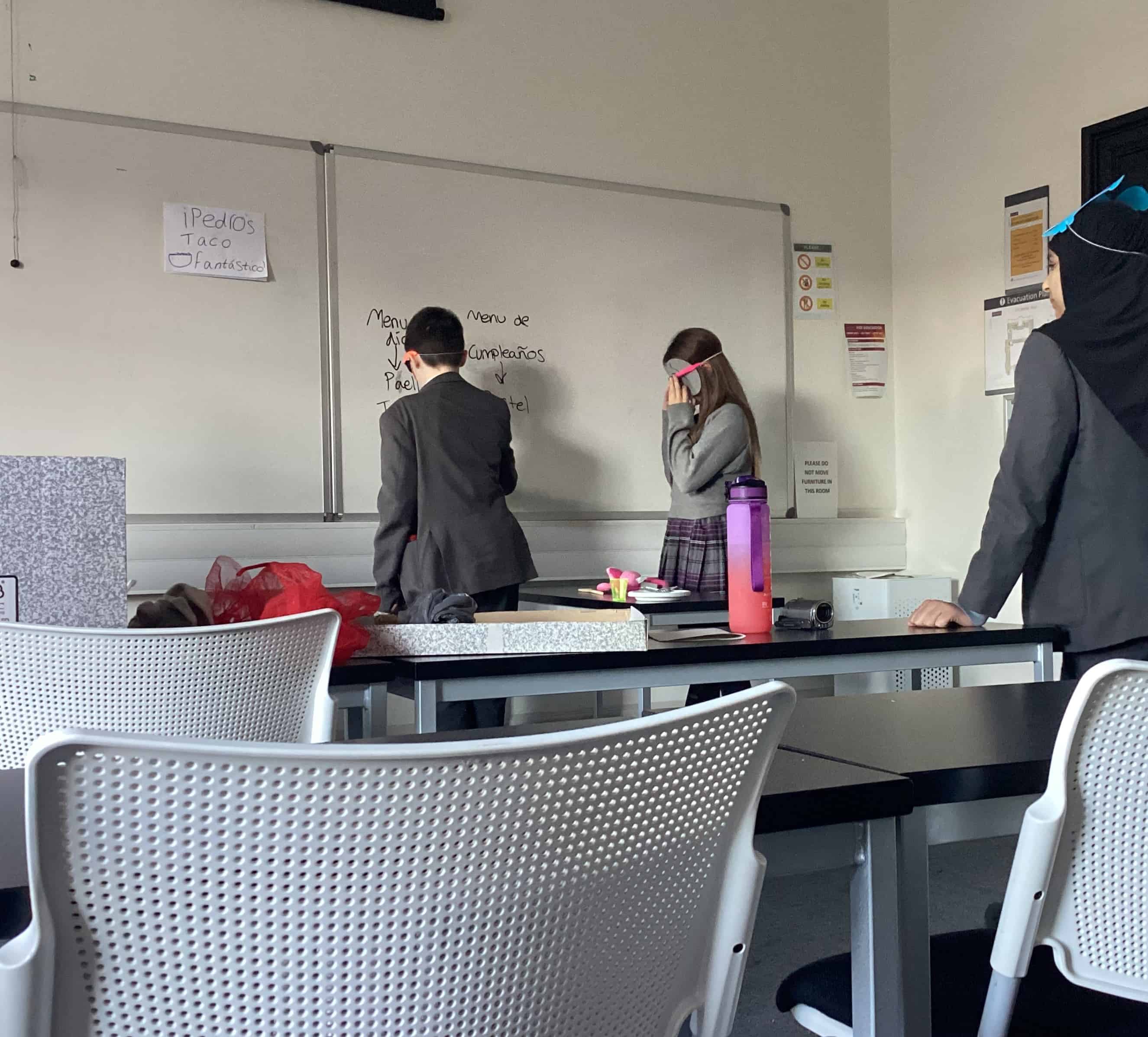 Students from Laurus Cheadle Hulme take part in a role play activity at the University of Manchester Viva languages day 2024.