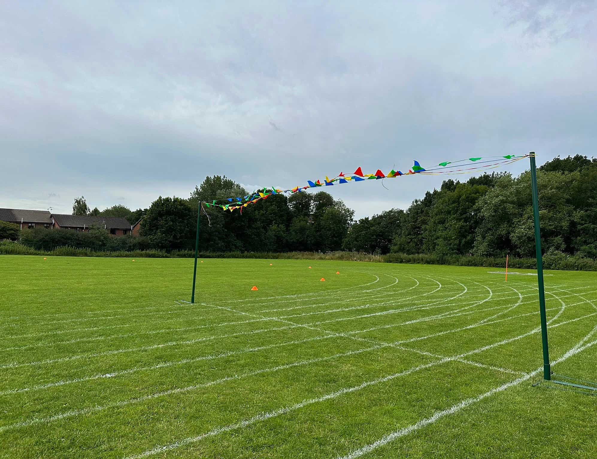 A picture of the field at Laurus Cheadle Hulme Sports Day of 2023