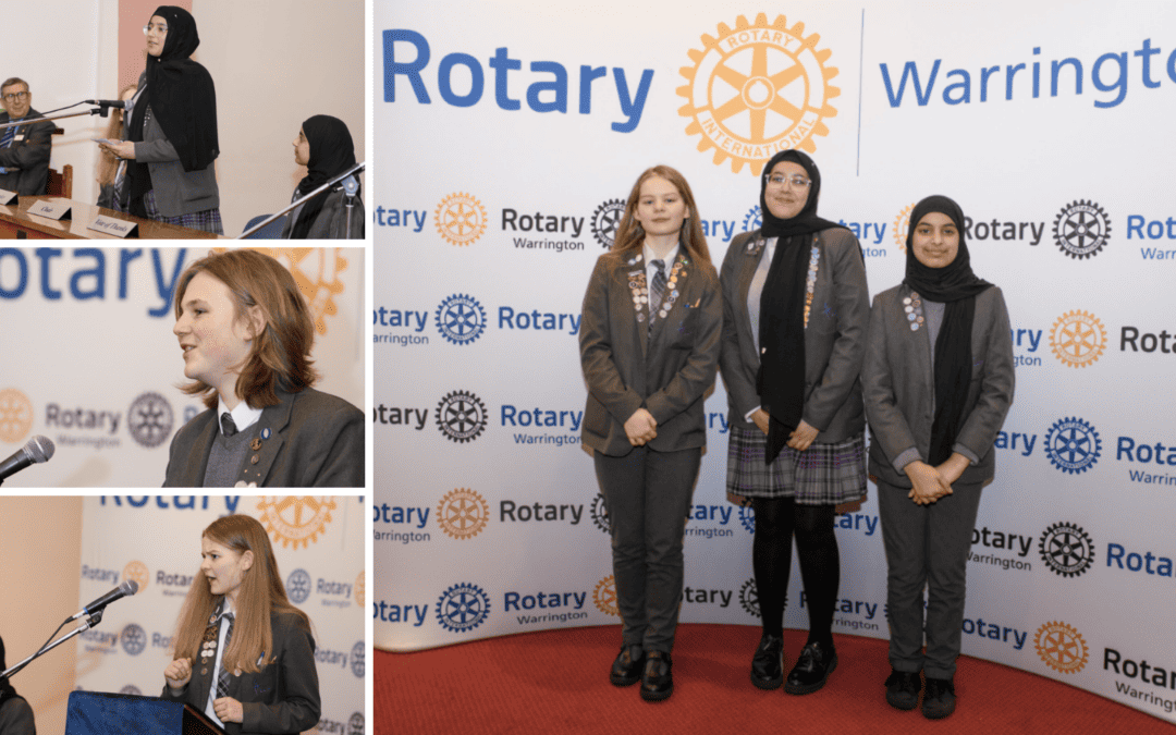 Laurus Cheadle Hulme students win both the Intermediate and Senior categories in the Rotary Youth Speaks District Heats 2024.