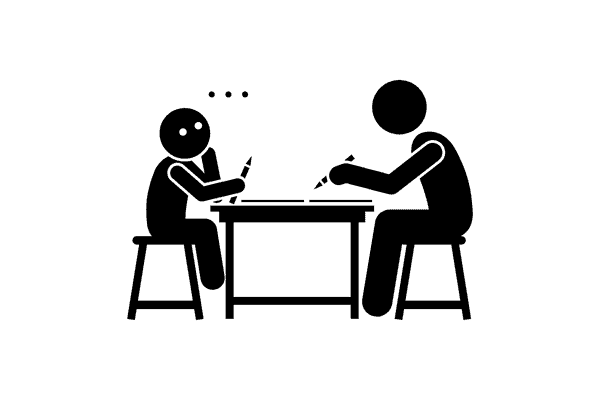 Use Active Revision Techniques An icon shows a child thinking while studying with an adult at a desk.